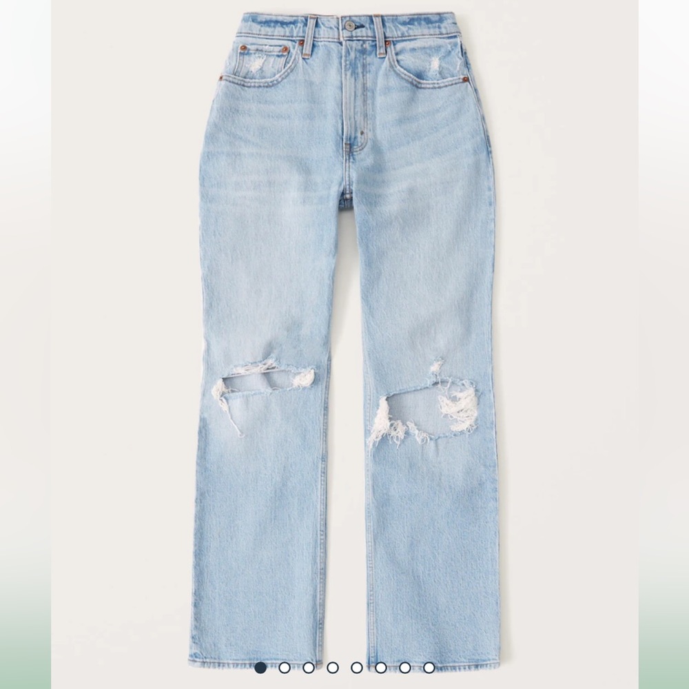 Abercrombie and Fitch Curve Love High Rise 90s Relaxed Jean